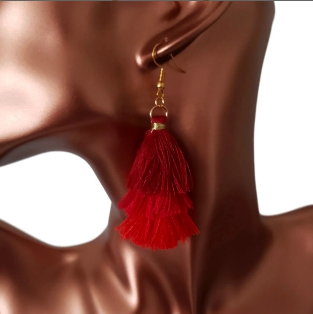 Cool Gal Bohemian Statement Tassel Earring